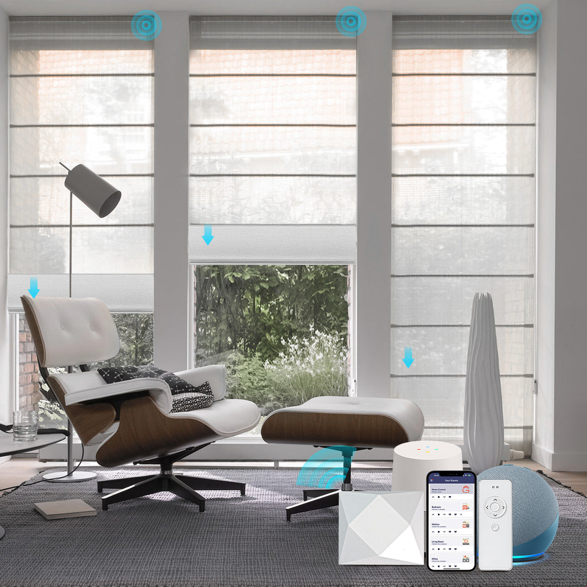 Smart Roman Shades